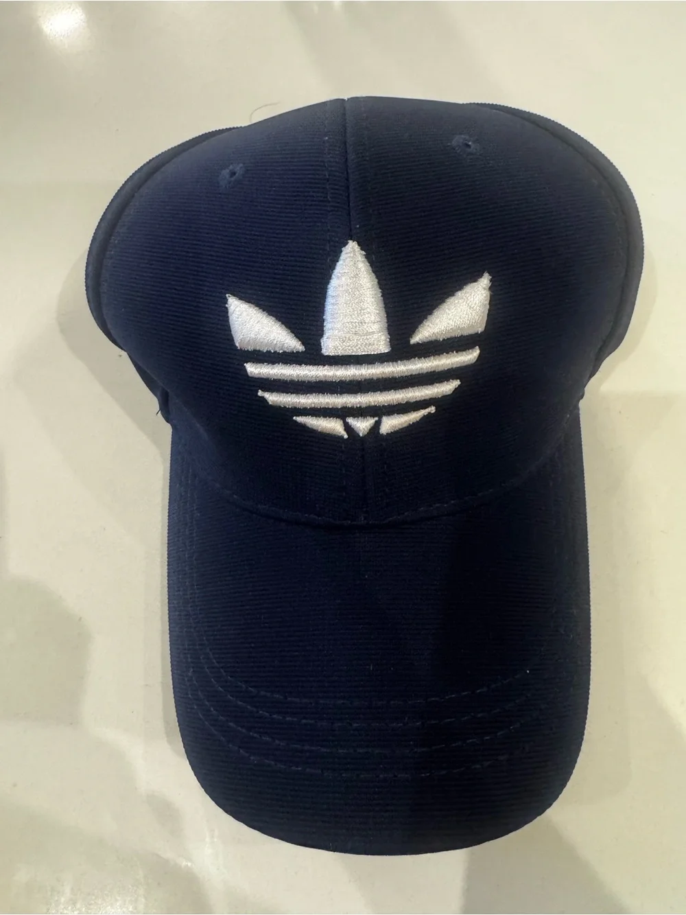 Adidas Navy 90s Baseball Cap with White Trefoil Logo